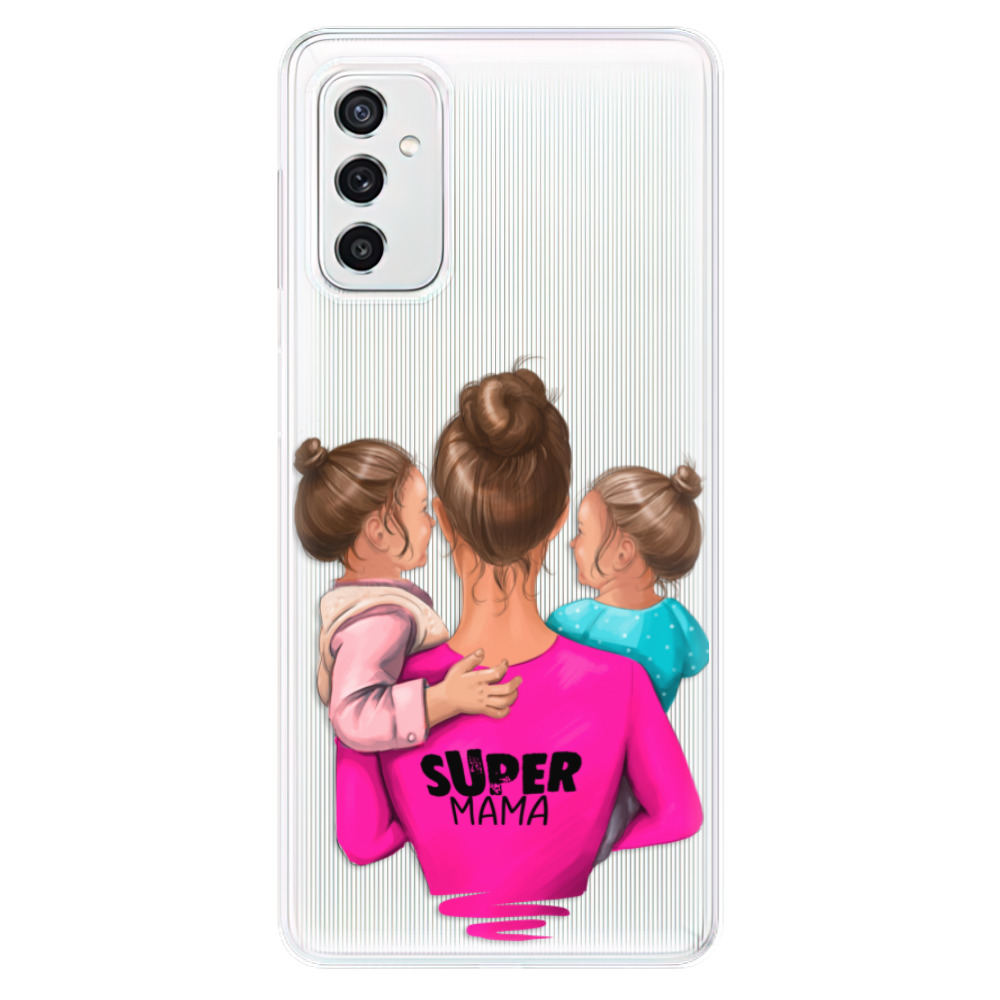 Odolné silikonové pouzdro iSaprio - Super Mama - Two Girls - Samsung Galaxy M52 5G
