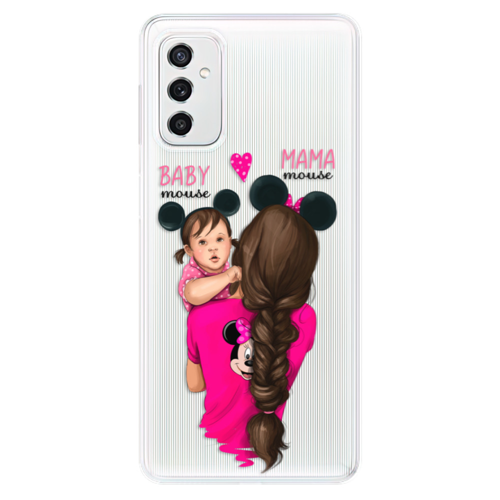 Silikonové odolné pouzdro iSaprio - Mama Mouse Brunette and Girl na mobil Samsung Galaxy M52 5G (Silikonový odolný kryt, obal, pouzdro iSaprio - Mama Mouse Brunette and Girl na mobilní telefon Samsung Galaxy M52 5G)
