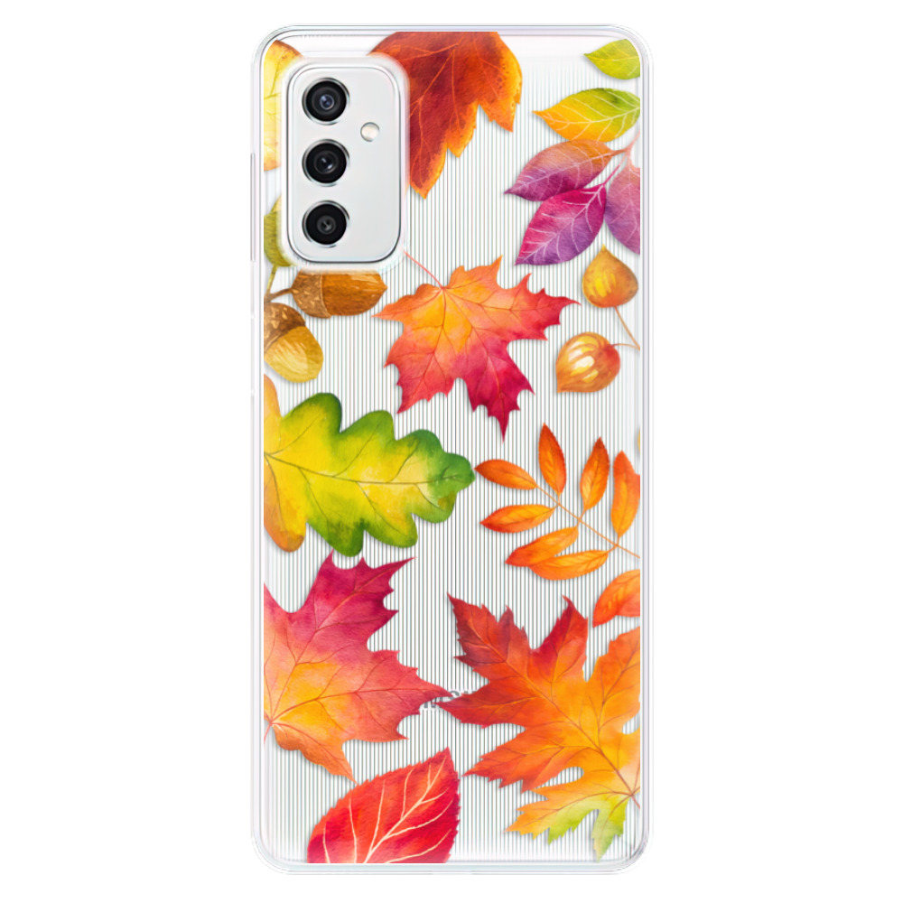 Silikonové odolné pouzdro iSaprio - Autumn Leaves 01 na mobil Samsung Galaxy M52 5G (Silikonový odolný kryt, obal, pouzdro iSaprio - Autumn Leaves 01 na mobilní telefon Samsung Galaxy M52 5G)
