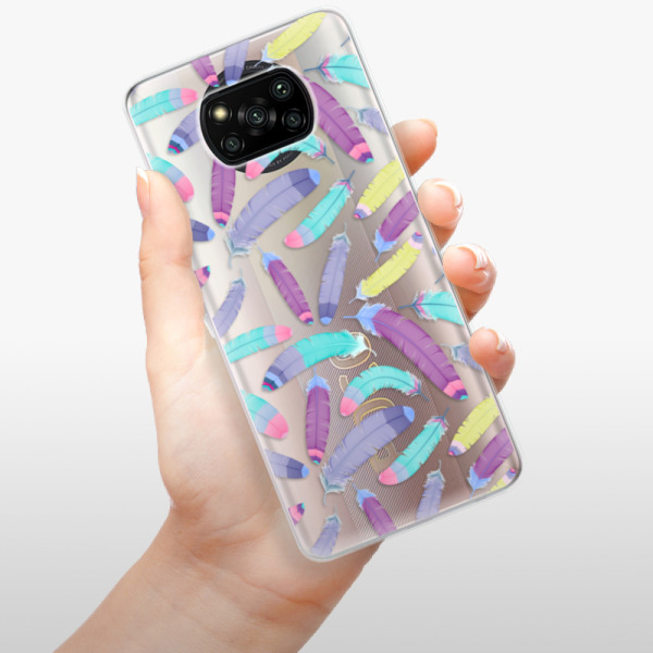 Odolné silikonové pouzdro iSaprio - Feather Pattern 01 - Xiaomi Poco X3 Pro / X3 NFC