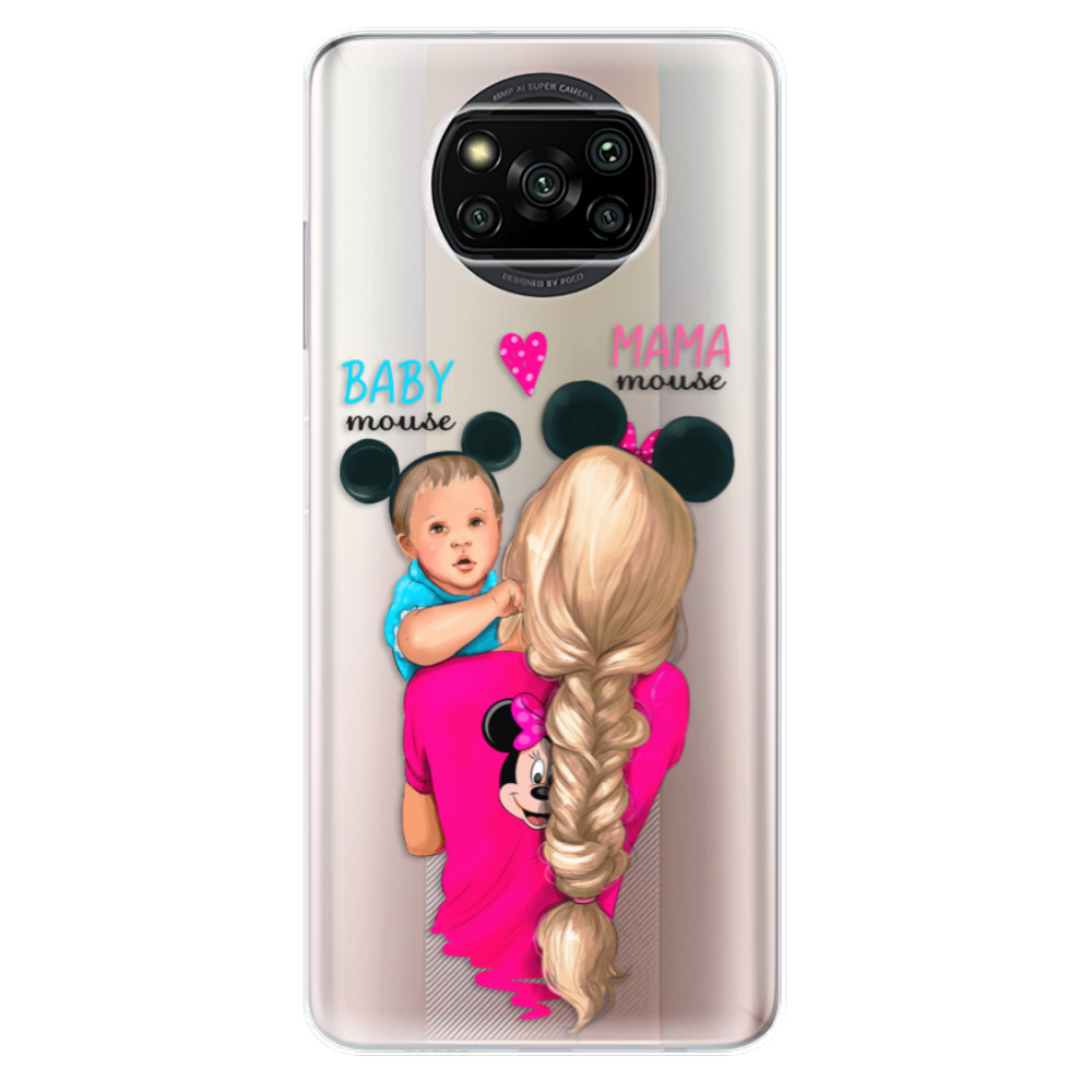 Odolné silikonové pouzdro iSaprio - Mama Mouse Blonde and Boy - Xiaomi Poco X3 Pro / X3 NFC