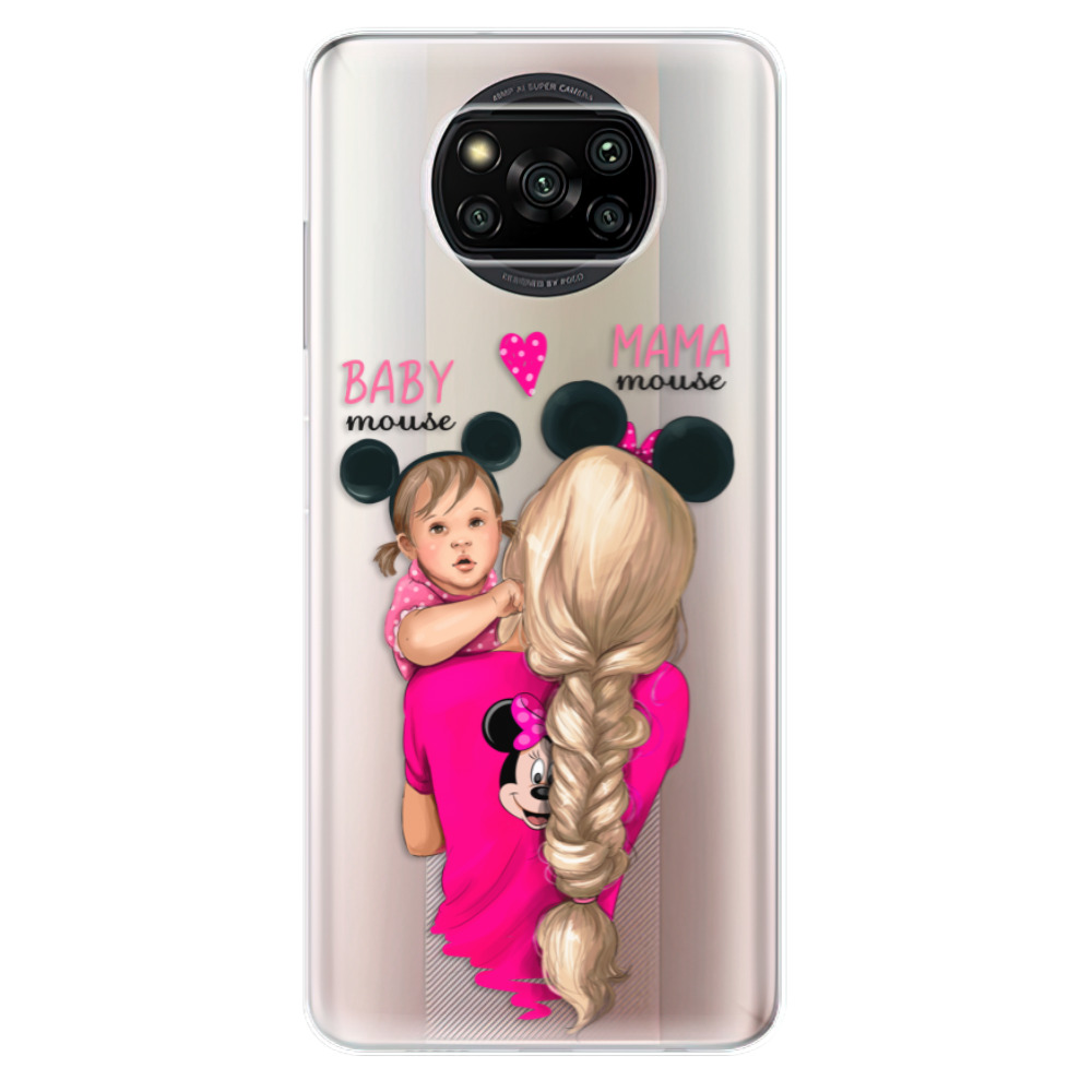 Odolné silikonové pouzdro iSaprio - Mama Mouse Blond and Girl - Xiaomi Poco X3 Pro / X3 NFC