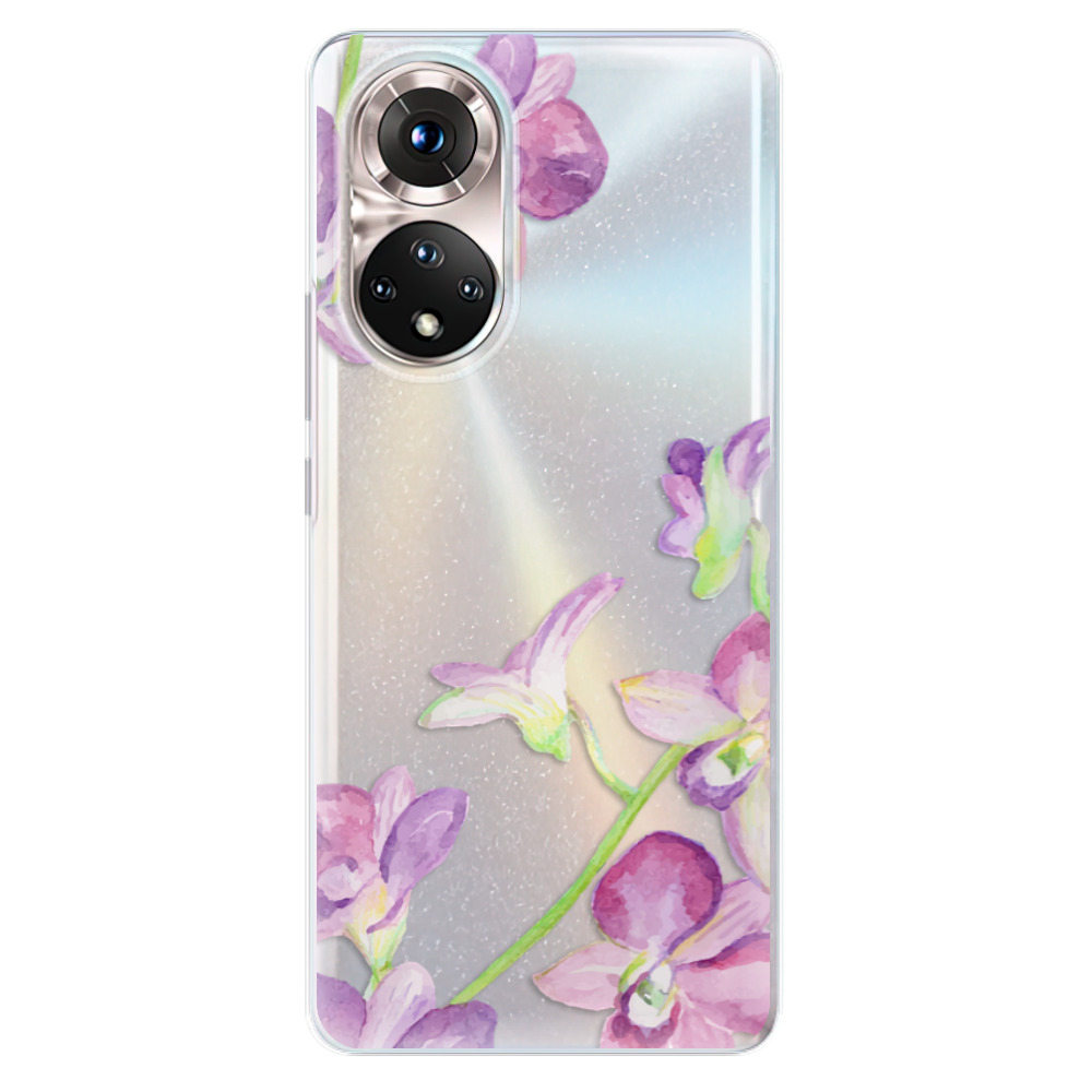 Silikonové odolné pouzdro iSaprio - Purple Orchid na mobil Honor 50 (Silikonový odolný kryt, obal, pouzdro iSaprio - Purple Orchid na mobilní telefon Honor 50)