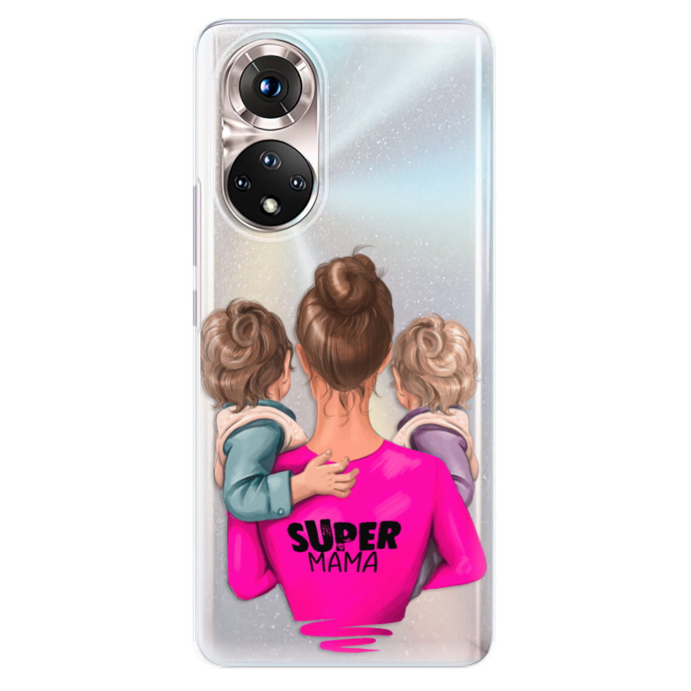 Odolné silikonové pouzdro iSaprio - Super Mama - Two Boys - Honor 50