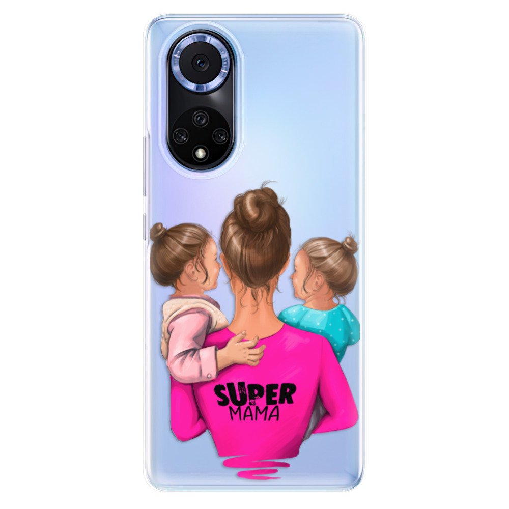 Odolné silikonové pouzdro iSaprio - Super Mama - Two Girls - Huawei Nova 9