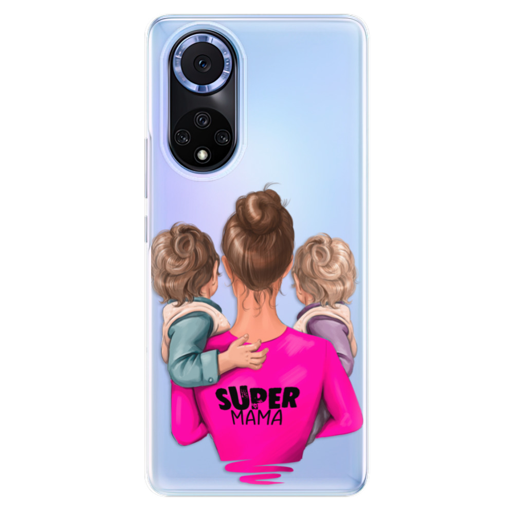 Odolné silikonové pouzdro iSaprio - Super Mama - Two Boys - Huawei Nova 9