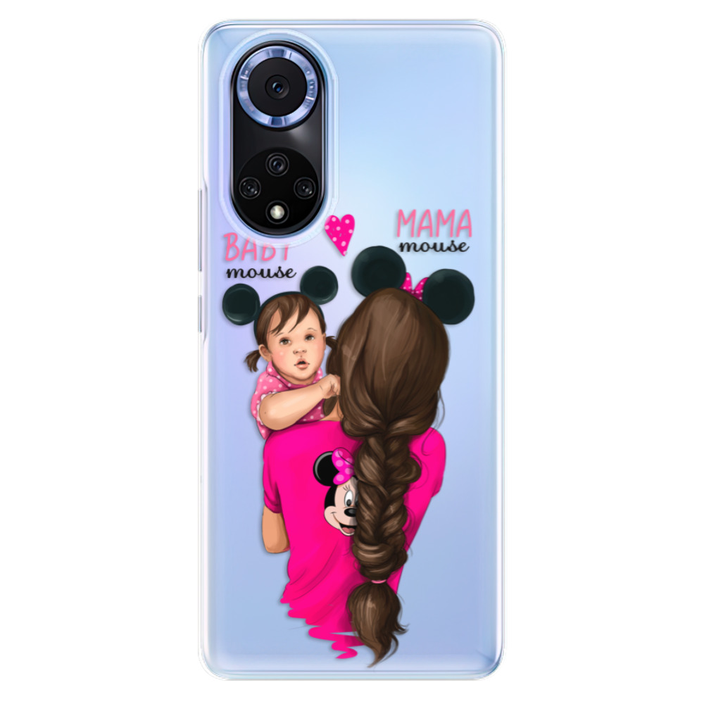 Odolné silikonové pouzdro iSaprio - Mama Mouse Brunette and Girl - Huawei Nova 9