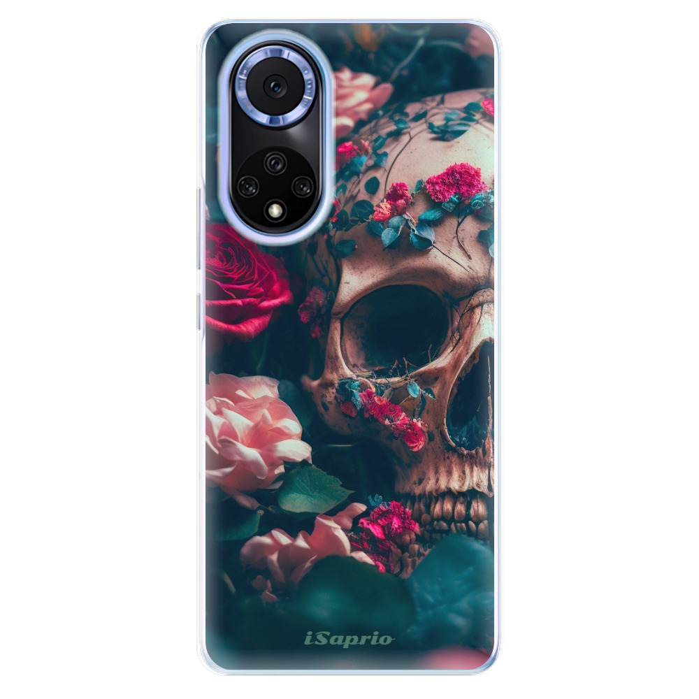 Odolné silikonové pouzdro iSaprio - Skull in Roses - Huawei Nova 9