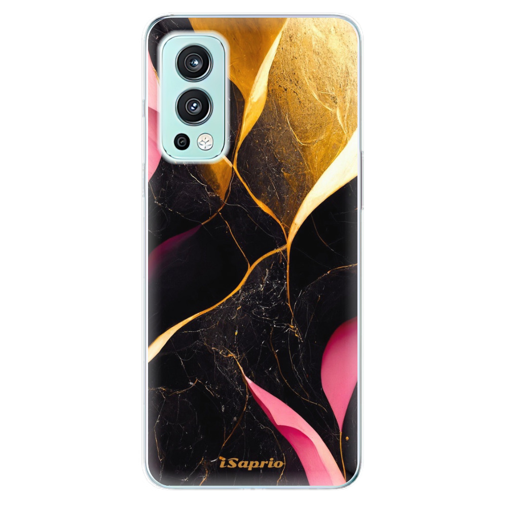 Odolné silikonové pouzdro iSaprio - Gold Pink Marble - OnePlus Nord 2 5G