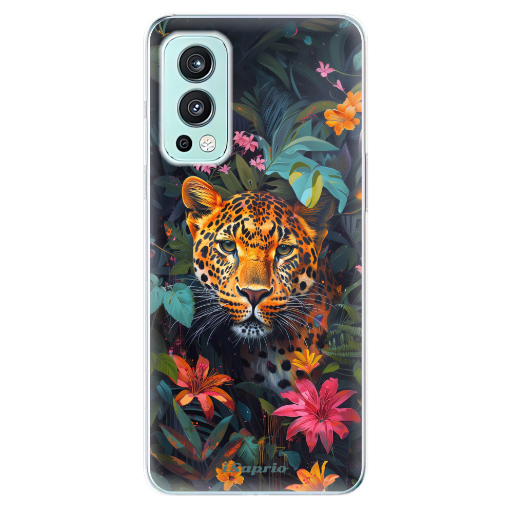 Odolné silikonové pouzdro iSaprio - Flower Jaguar - OnePlus Nord 2 5G