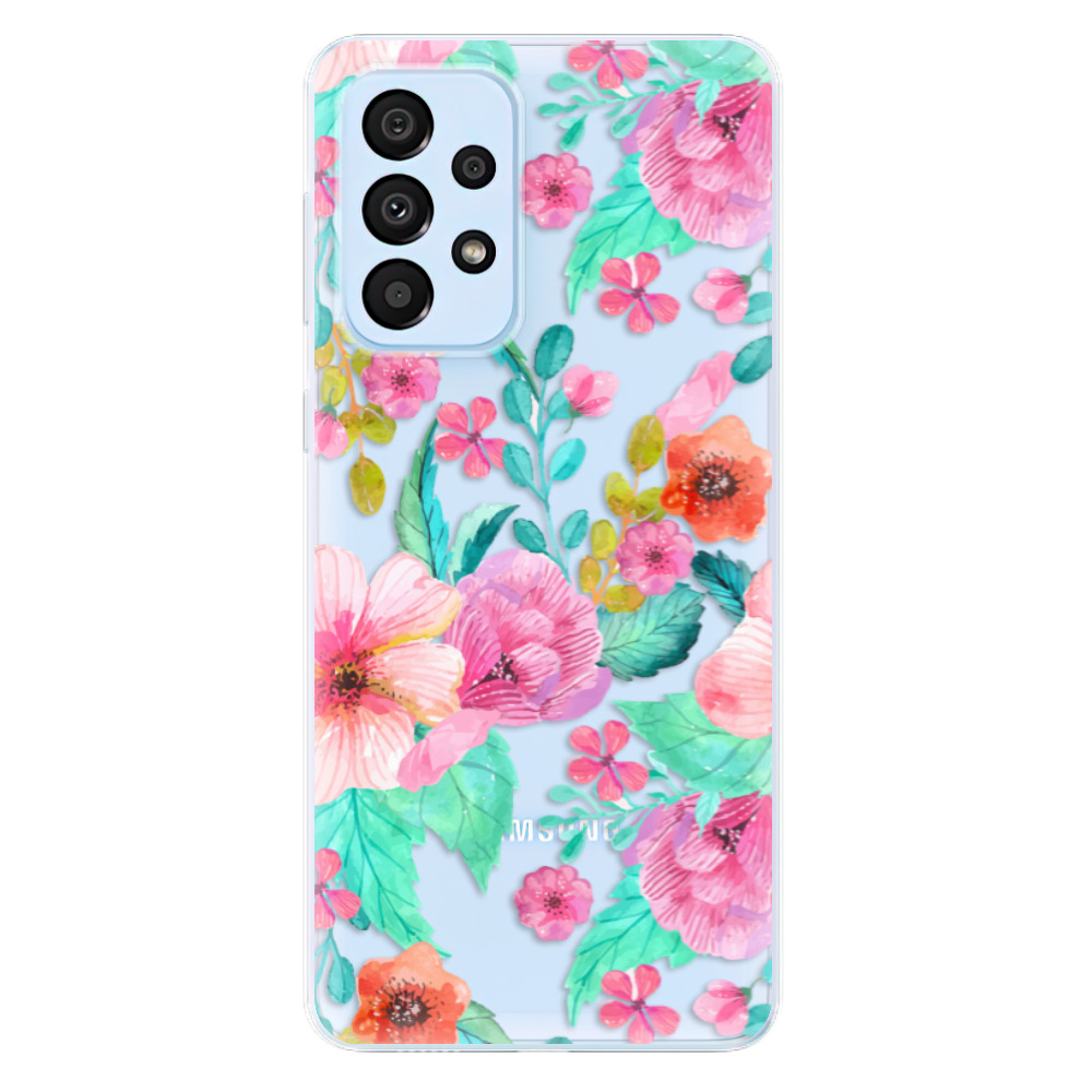 Odolné silikonové pouzdro iSaprio - Flower Pattern 01 - Samsung Galaxy A33 5G