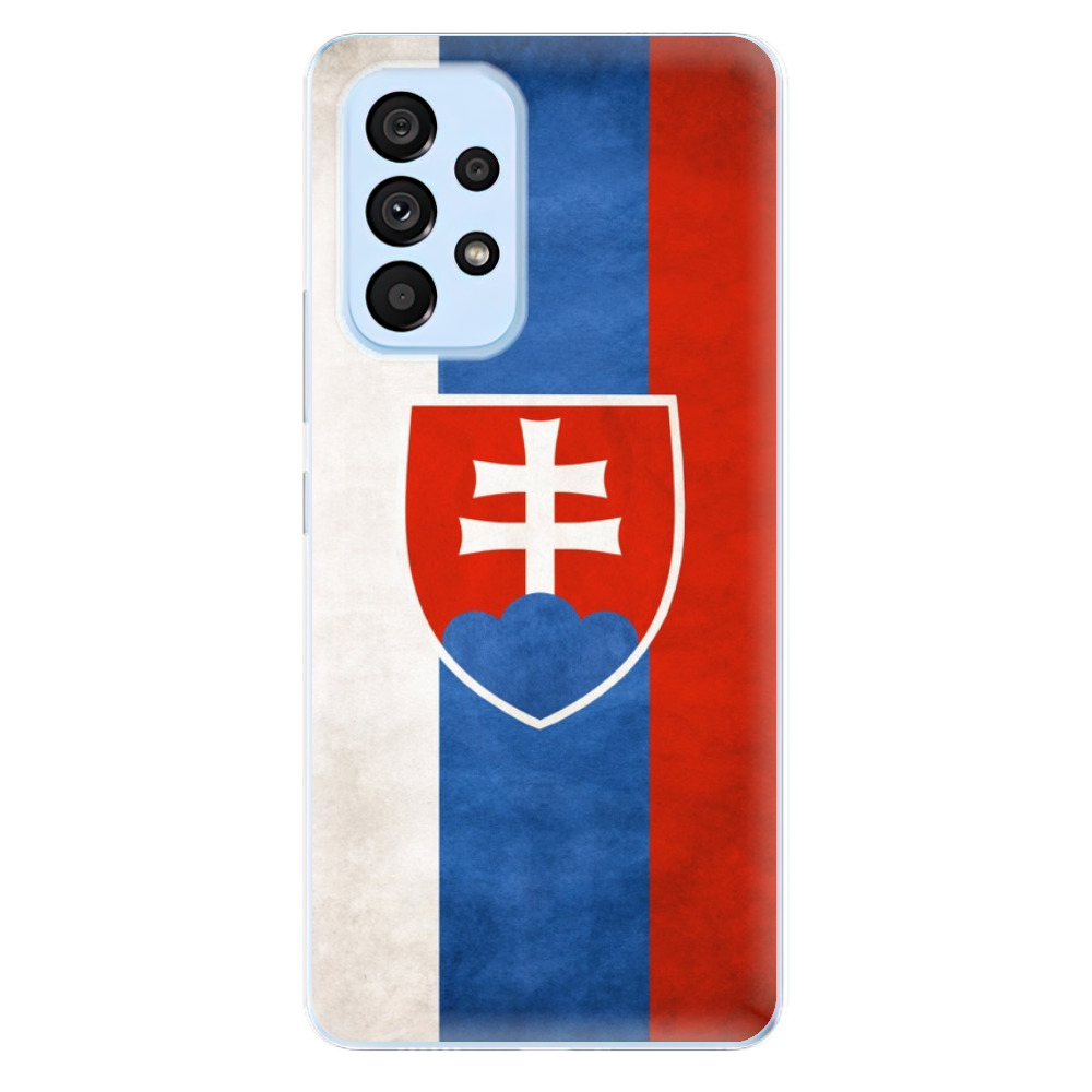 Odolné silikonové pouzdro iSaprio - Slovakia Flag - Samsung Galaxy A53 5G