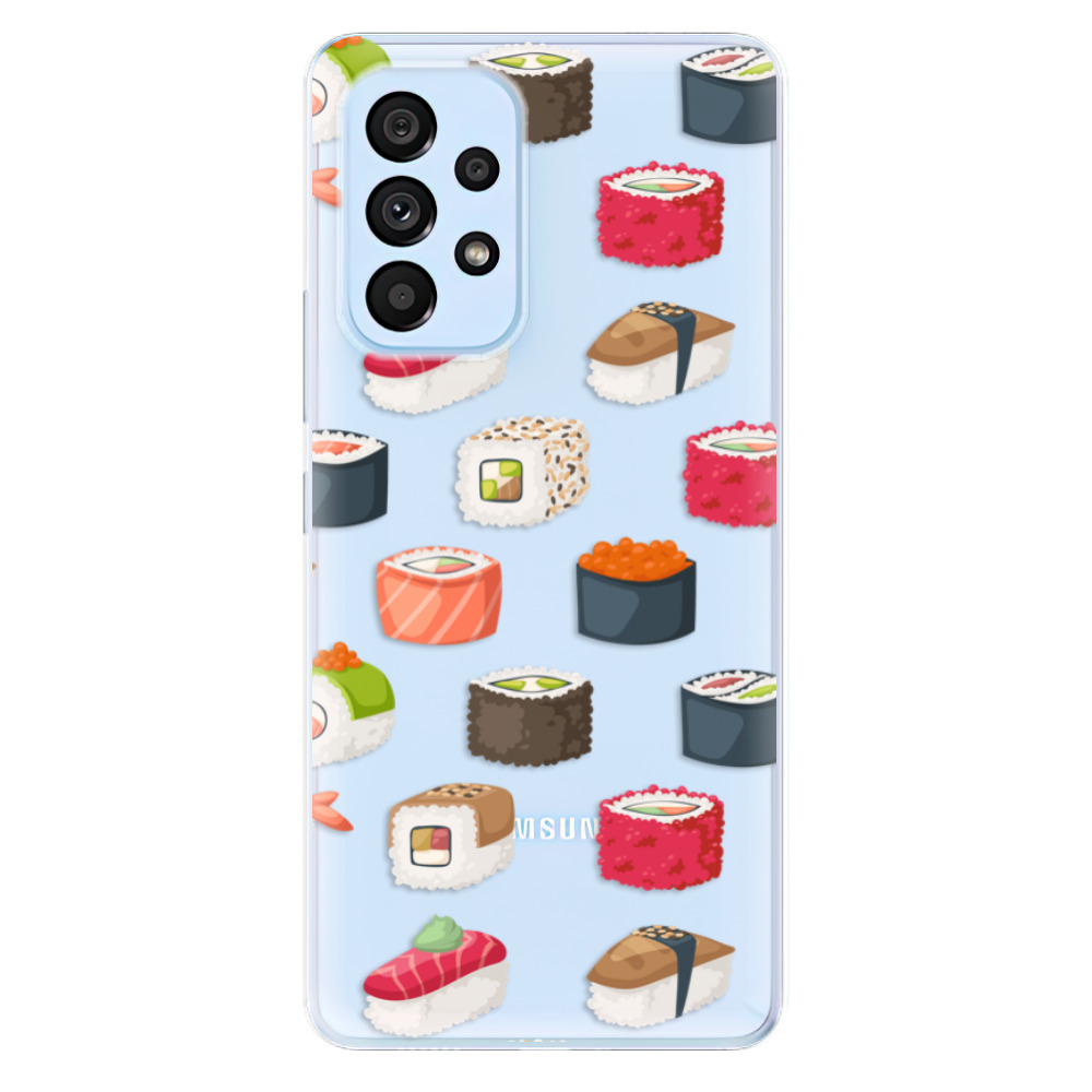 Odolné silikonové pouzdro iSaprio - Sushi Pattern - Samsung Galaxy A53 5G