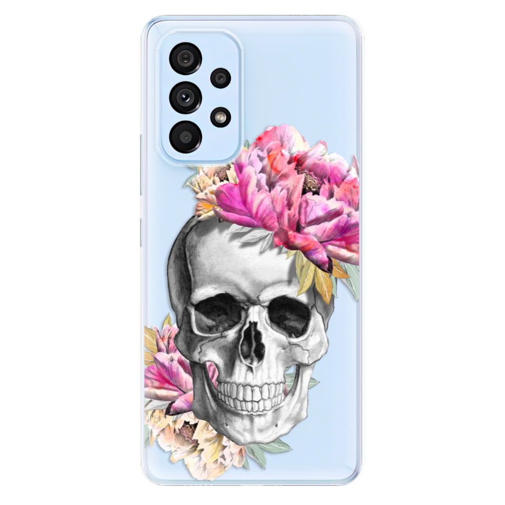 Odolné silikonové pouzdro iSaprio - Pretty Skull - Samsung Galaxy A53 5G