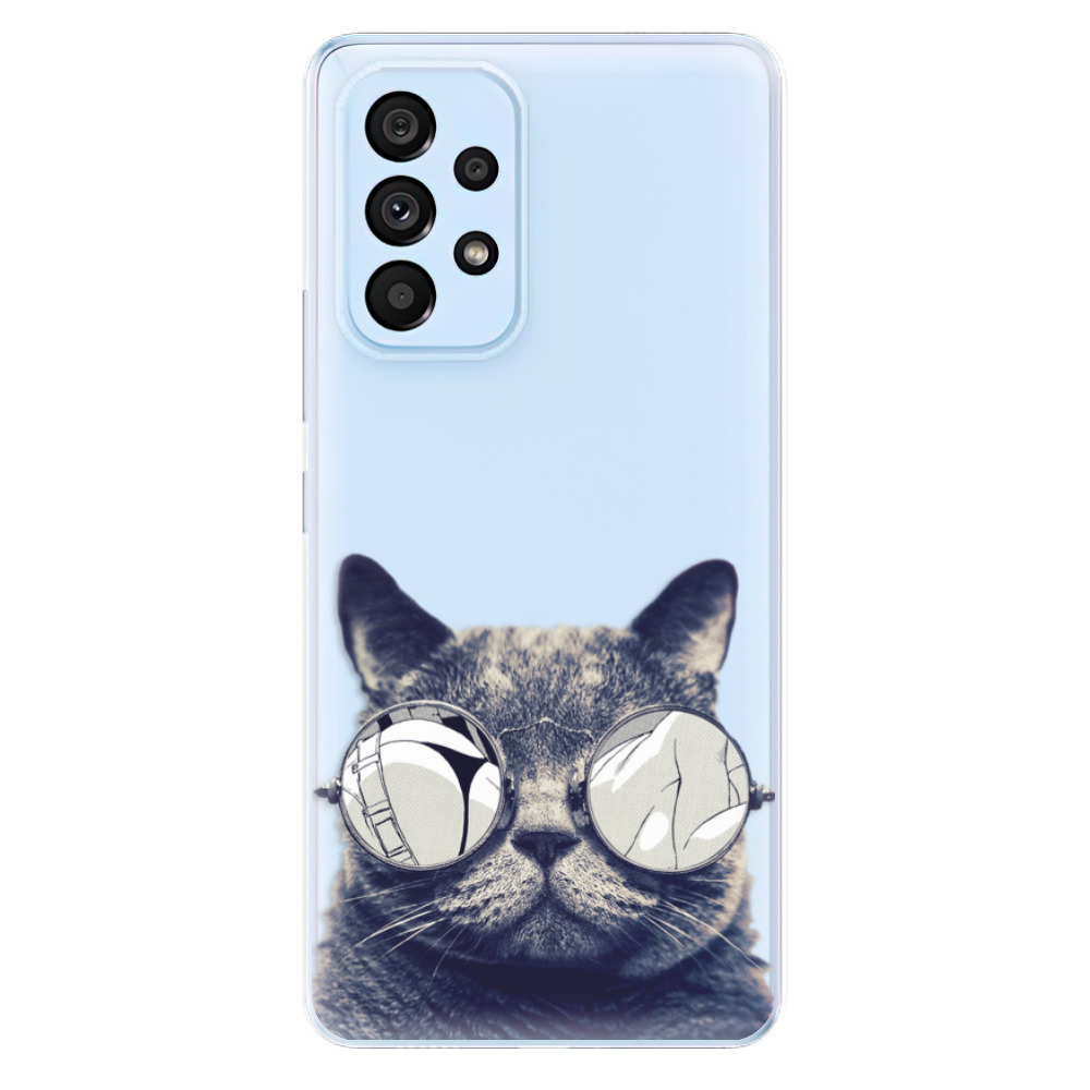 Odolné silikonové pouzdro iSaprio - Crazy Cat 01 - Samsung Galaxy A53 5G