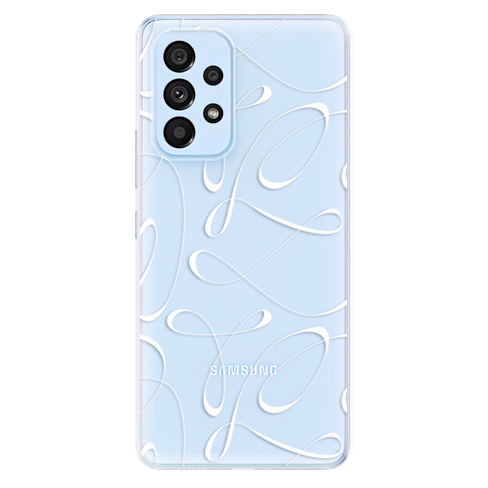 Silikonové odolné pouzdro iSaprio - Fancy - white na mobil Samsung Galaxy A53 5G (Odolný silikonový kryt, obal, pouzdro iSaprio - Fancy - white na mobilní telefon Samsung Galaxy A53 5G)