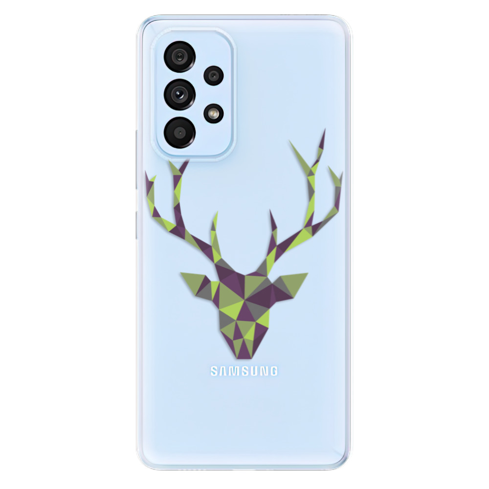 Odolné silikonové pouzdro iSaprio - Deer Green - Samsung Galaxy A53 5G