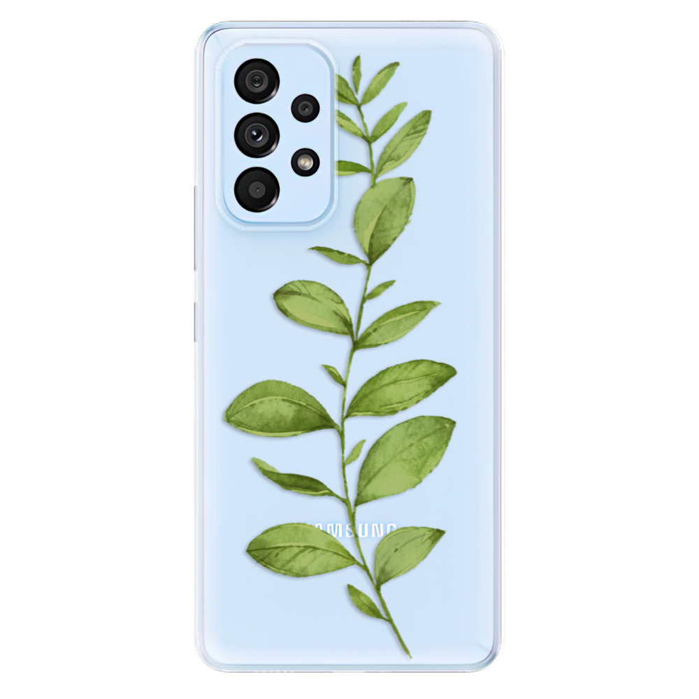 Odolné silikonové pouzdro iSaprio - Green Plant 01 - Samsung Galaxy A53 5G