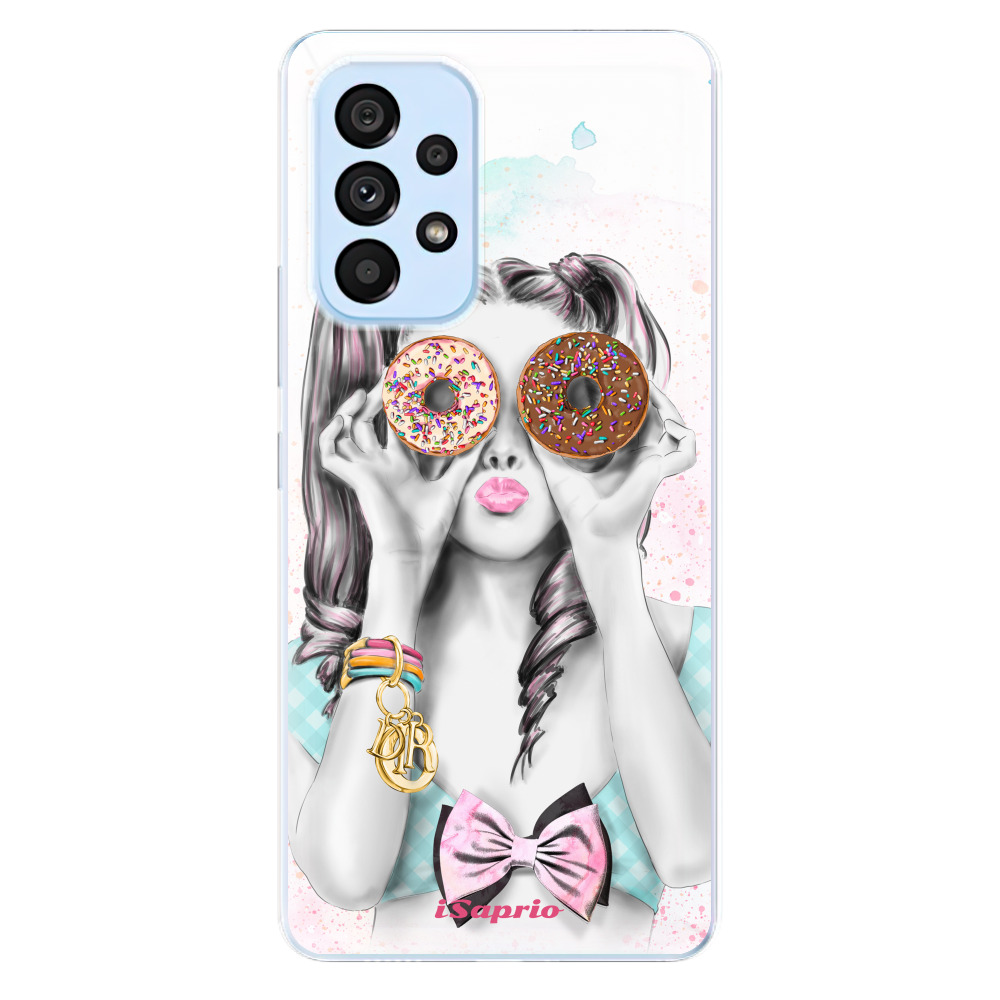 Odolné silikonové pouzdro iSaprio - Donuts 10 - Samsung Galaxy A73 5G