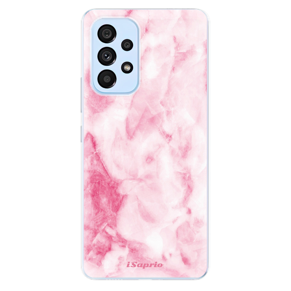 Odolné silikonové pouzdro iSaprio - RoseMarble 16 - Samsung Galaxy A73 5G