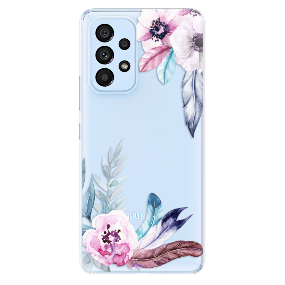 Odolné silikonové pouzdro iSaprio - Flower Pattern 04 - Samsung Galaxy A73 5G