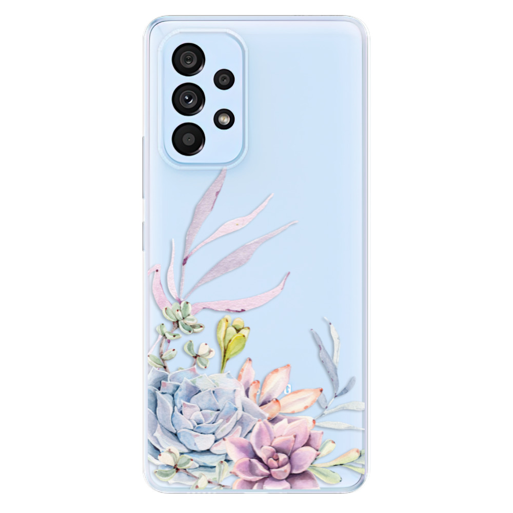 Odolné silikonové pouzdro iSaprio - Succulent 01 - Samsung Galaxy A73 5G