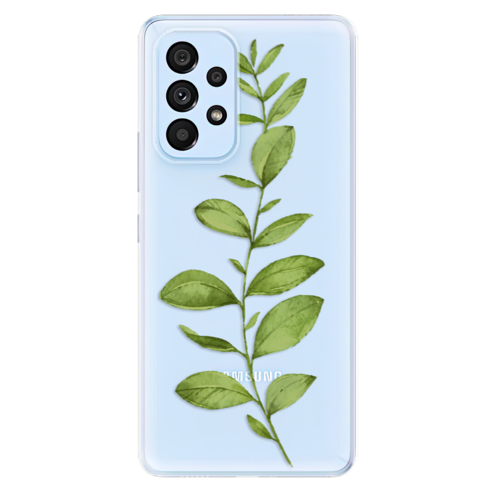 Odolné silikonové pouzdro iSaprio - Green Plant 01 - Samsung Galaxy A73 5G