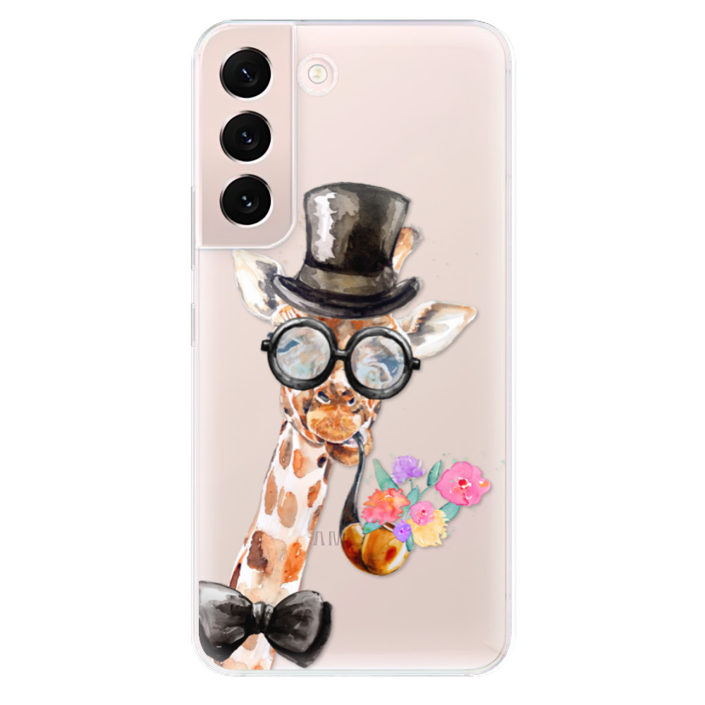 Odolné silikonové pouzdro iSaprio - Sir Giraffe - Samsung Galaxy S22 5G