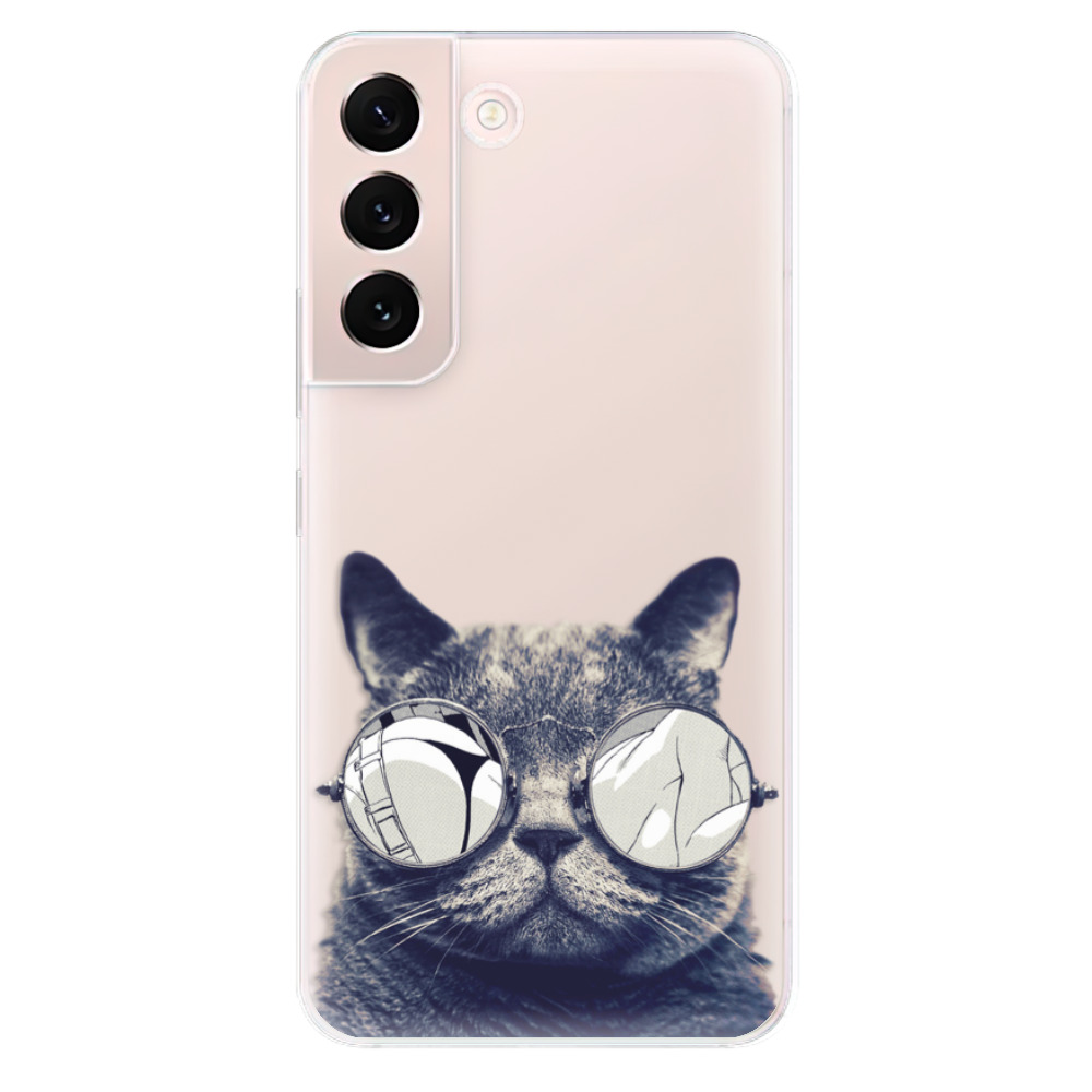 Odolné silikonové pouzdro iSaprio - Crazy Cat 01 - Samsung Galaxy S22 5G
