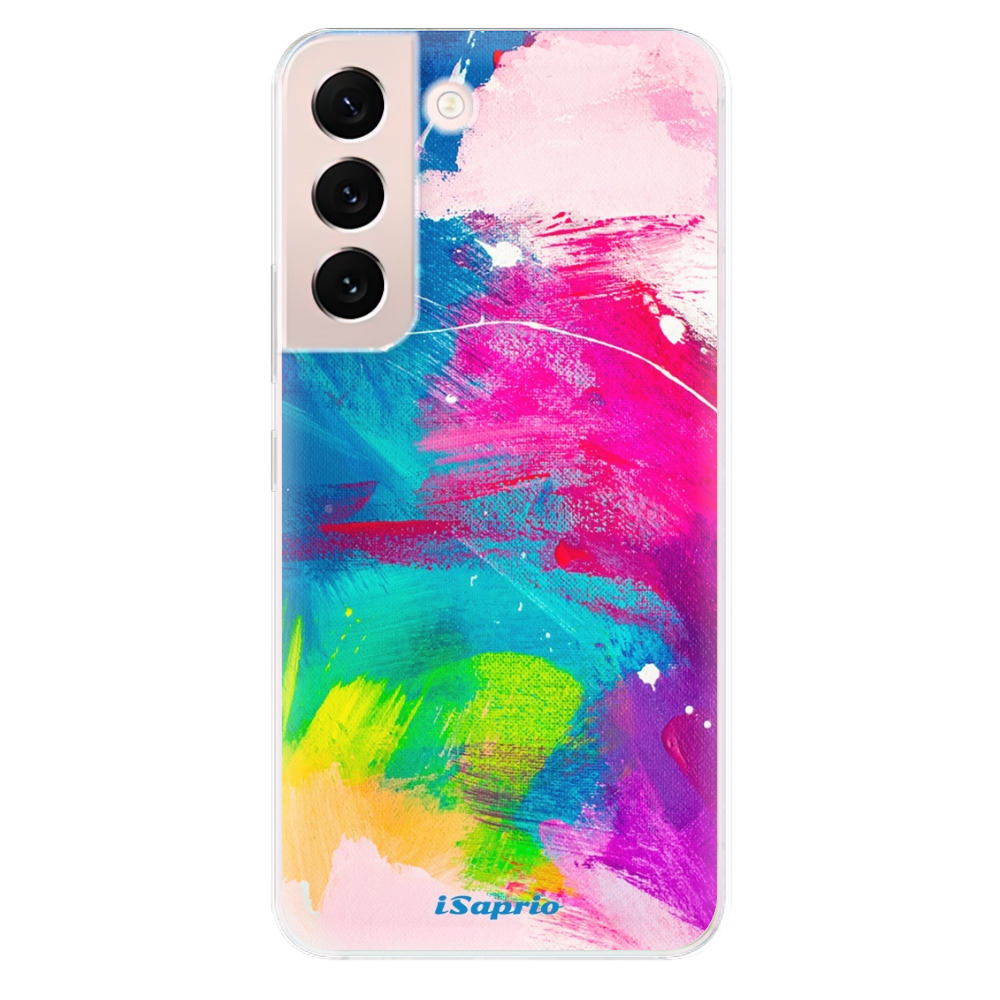 Odolné silikonové pouzdro iSaprio - Abstract Paint 03 - Samsung Galaxy S22 5G