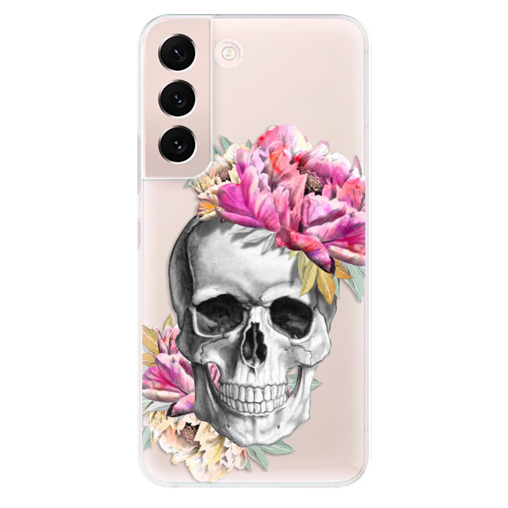 Odolné silikonové pouzdro iSaprio - Pretty Skull - Samsung Galaxy S22+ 5G