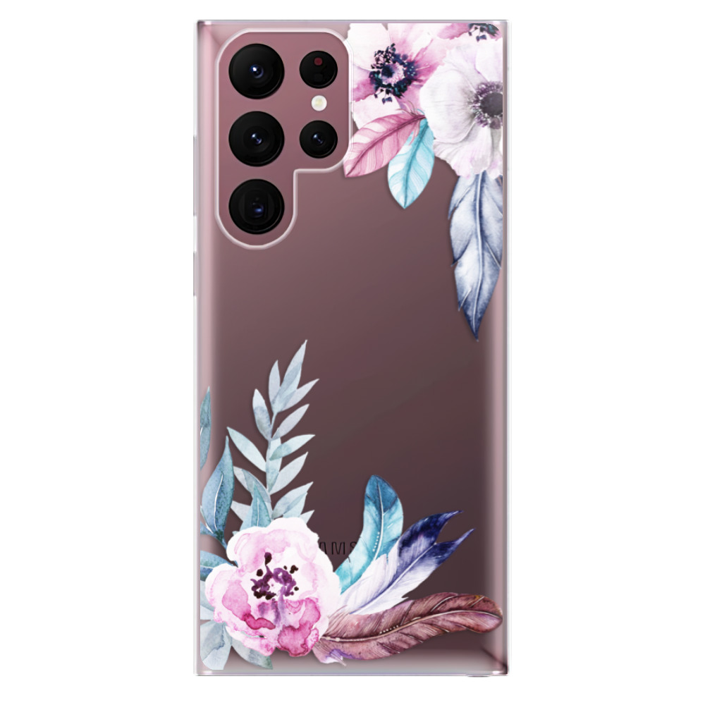 Odolné silikonové pouzdro iSaprio - Flower Pattern 04 - Samsung Galaxy S22 Ultra 5G