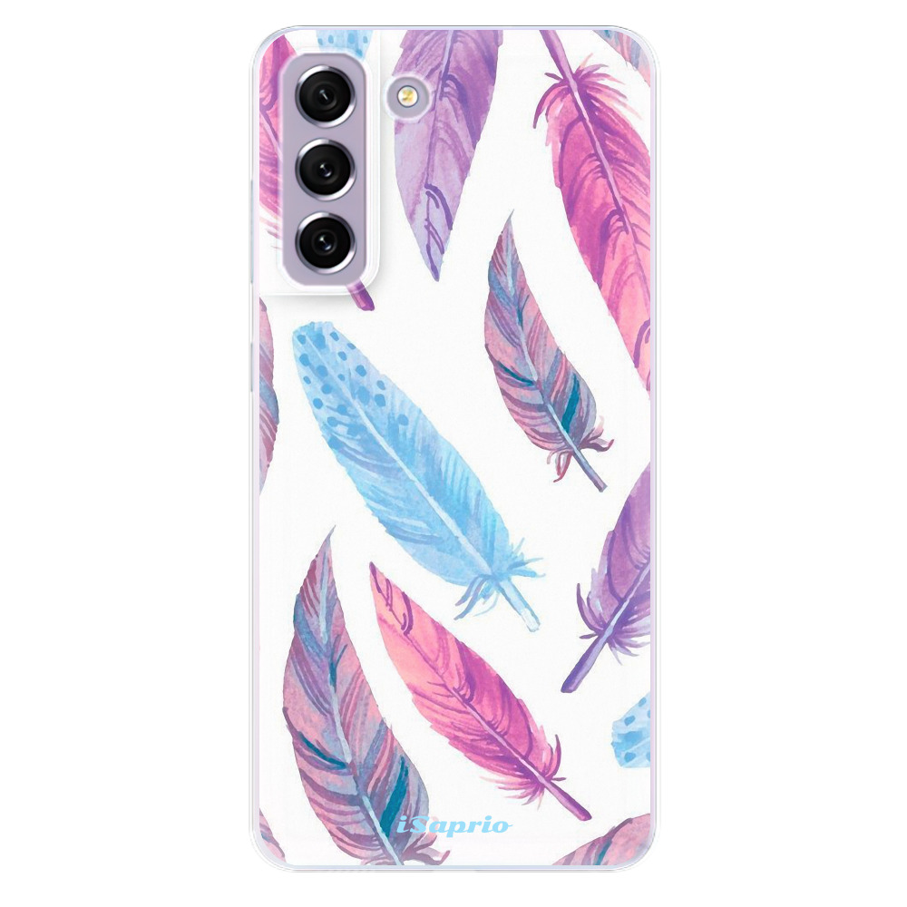 Odolné silikonové pouzdro iSaprio - Feather Pattern 10 - Samsung Galaxy S21 FE 5G