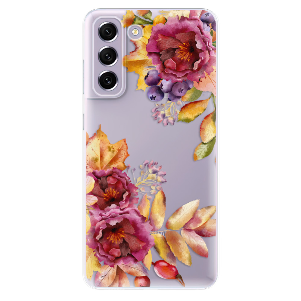 Odolné silikonové pouzdro iSaprio - Fall Flowers - Samsung Galaxy S21 FE 5G