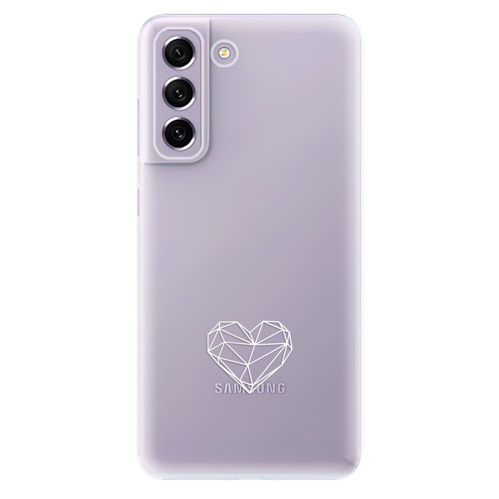Odolné silikonové pouzdro iSaprio - čiré - Digital Love - Samsung Galaxy S21 FE 5G