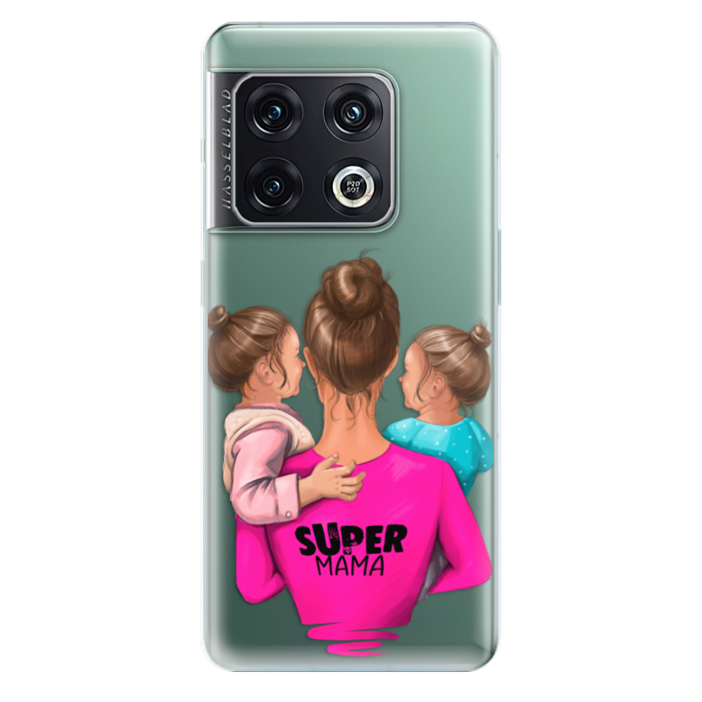 Odolné silikonové pouzdro iSaprio - Super Mama - Two Girls - OnePlus 10 Pro