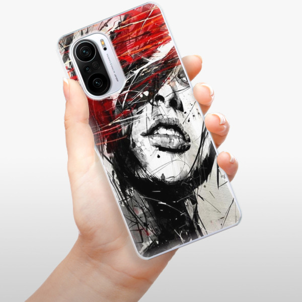 Odolné silikonové pouzdro iSaprio - Sketch Face - Xiaomi Poco F3