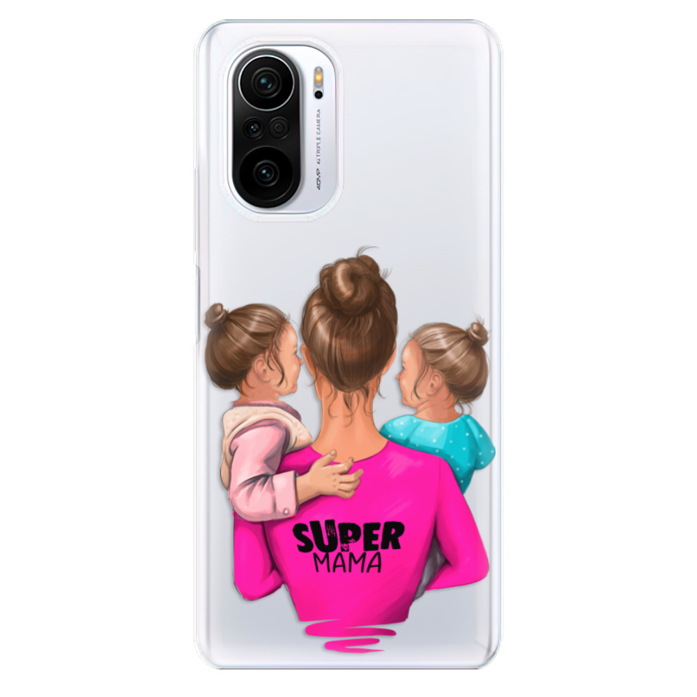 Odolné silikonové pouzdro iSaprio - Super Mama - Two Girls - Xiaomi Poco F3