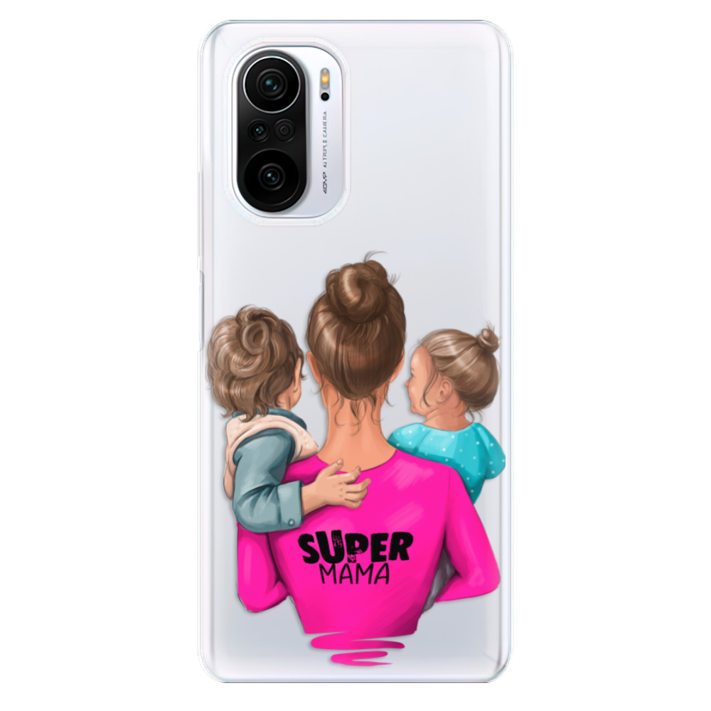 Odolné silikonové pouzdro iSaprio - Super Mama - Boy and Girl - Xiaomi Poco F3