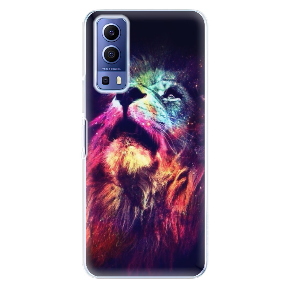 Odolné silikonové pouzdro iSaprio - Lion in Colors - Vivo Y52 5G