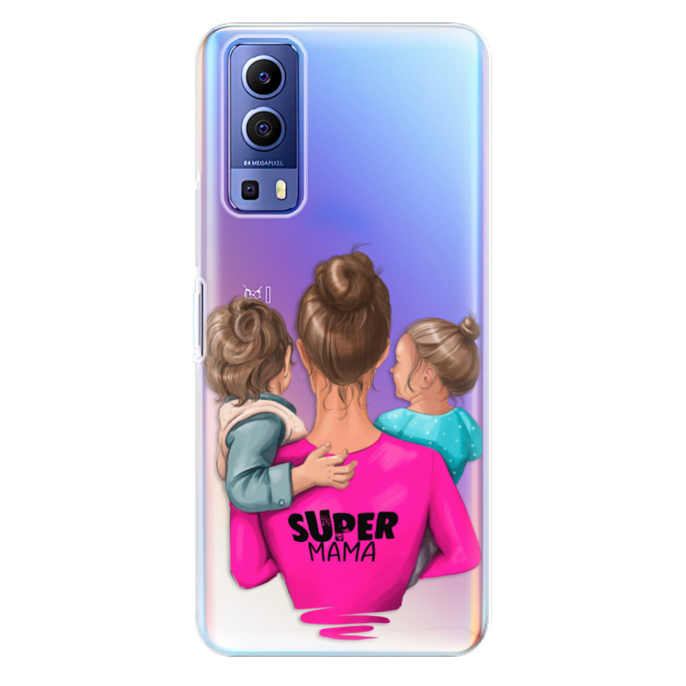 Odolné silikonové pouzdro iSaprio - Super Mama - Boy and Girl - Vivo Y72 5G