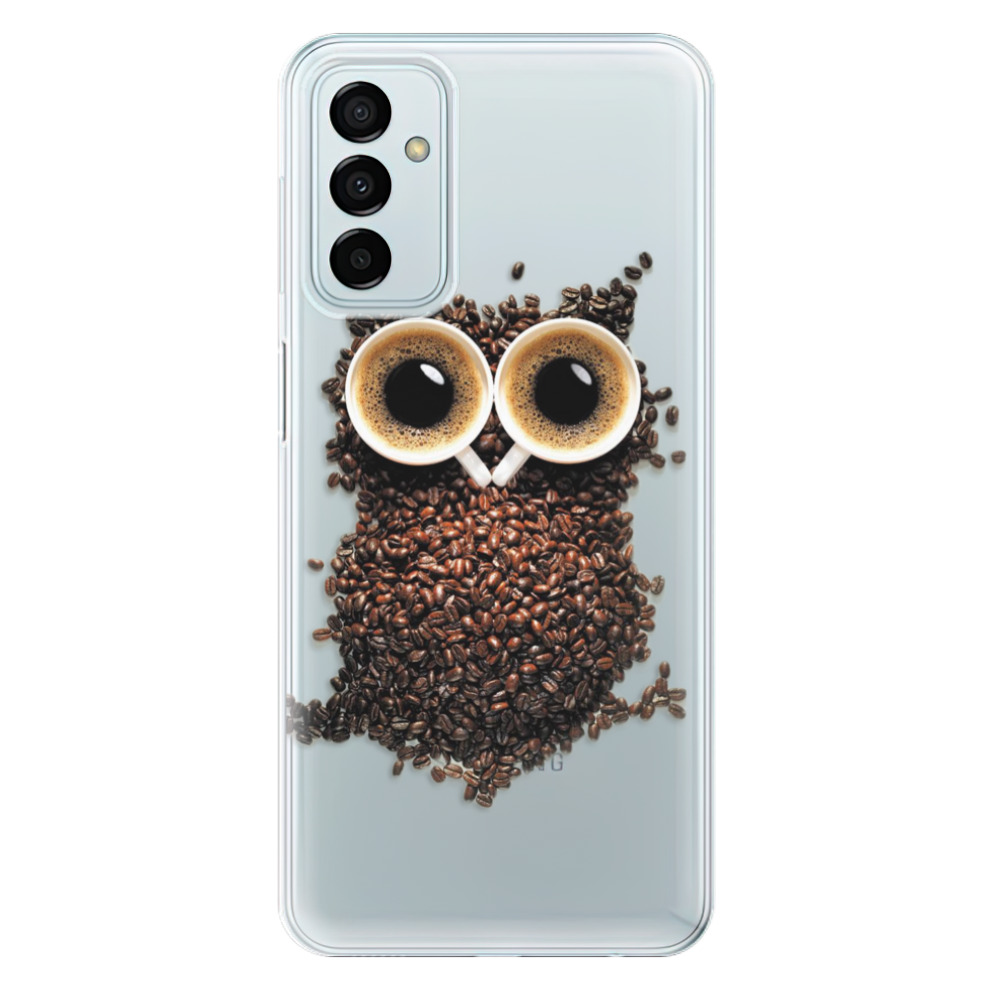 Silikonové odolné pouzdro iSaprio - Owl And Coffee na mobil Samsung Galaxy M23 5G (Silikonový odolný kryt, obal, pouzdro iSaprio - Owl And Coffee na mobilní telefon Samsung Galaxy M23 5G)