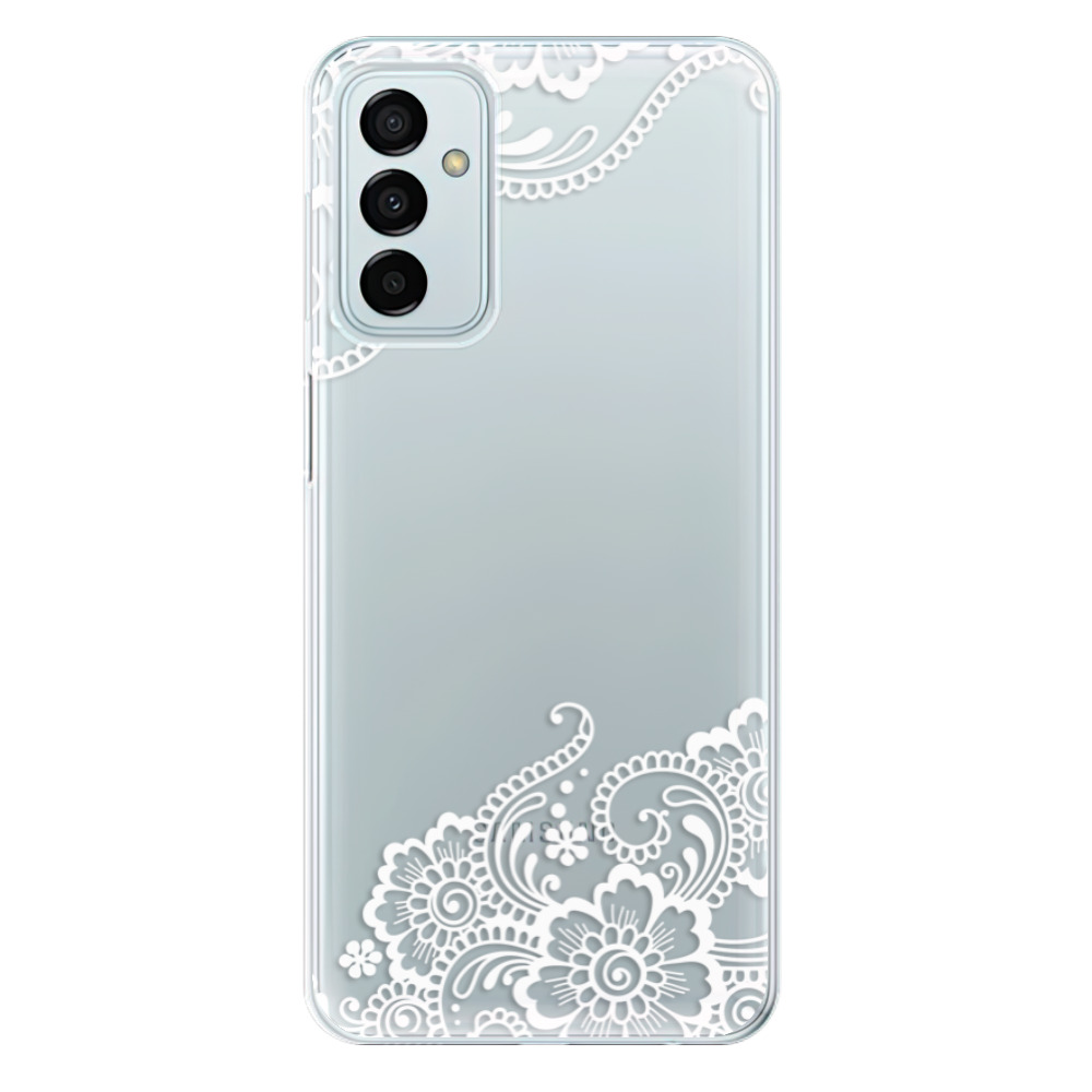 Silikonové odolné pouzdro iSaprio - White Lace 02 na mobil Samsung Galaxy M23 5G (Silikonový odolný kryt, obal, pouzdro iSaprio - White Lace 02 na mobilní telefon Samsung Galaxy M23 5G)