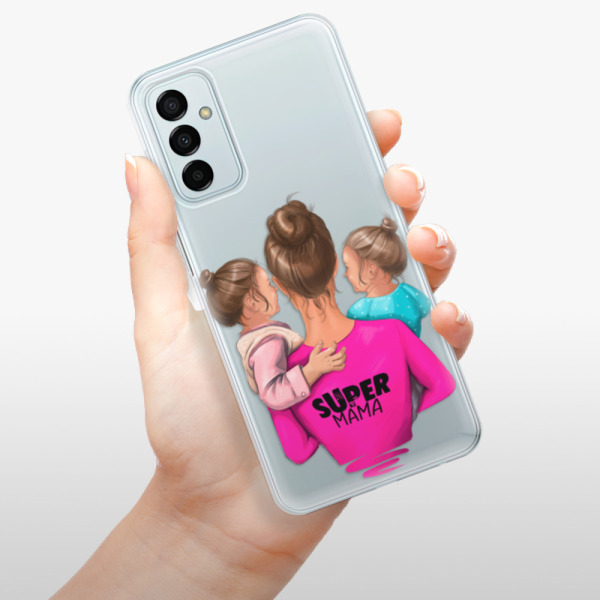 Odolné silikonové pouzdro iSaprio - Super Mama - Two Girls - Samsung Galaxy M23 5G