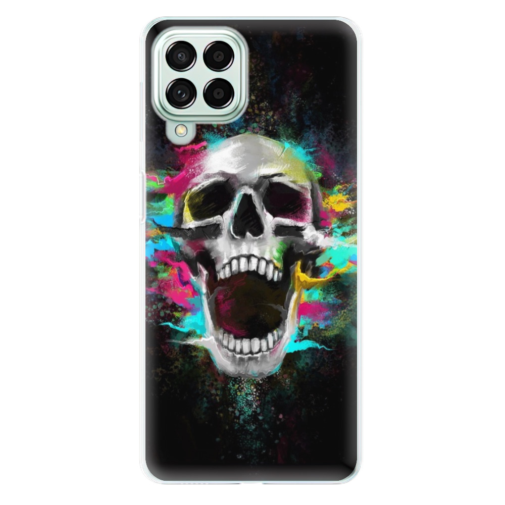 Silikonové odolné pouzdro iSaprio - Skull in Colors na mobil Samsung Galaxy M53 5G (Silikonový odolný kryt, obal, pouzdro iSaprio - Skull in Colors na mobilní telefon Samsung Galaxy M53 5G)