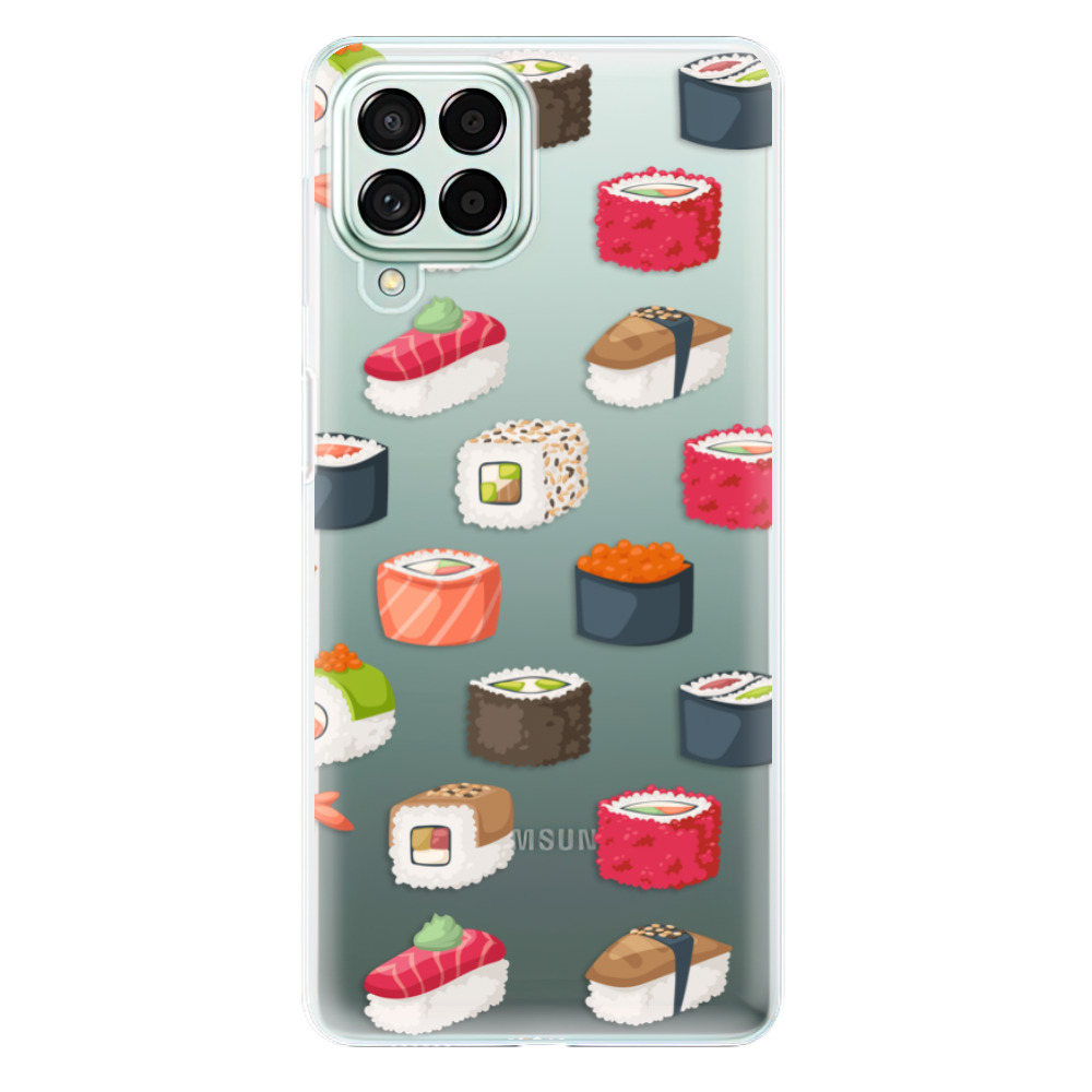 Silikonové odolné pouzdro iSaprio - Sushi Pattern na mobil Samsung Galaxy M53 5G (Silikonový odolný kryt, obal, pouzdro iSaprio - Sushi Pattern na mobilní telefon Samsung Galaxy M53 5G)