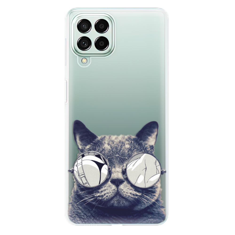 Silikonové odolné pouzdro iSaprio - Crazy Cat 01 na mobil Samsung Galaxy M53 5G (Silikonový odolný kryt, obal, pouzdro iSaprio - Crazy Cat 01 na mobilní telefon Samsung Galaxy M53 5G)