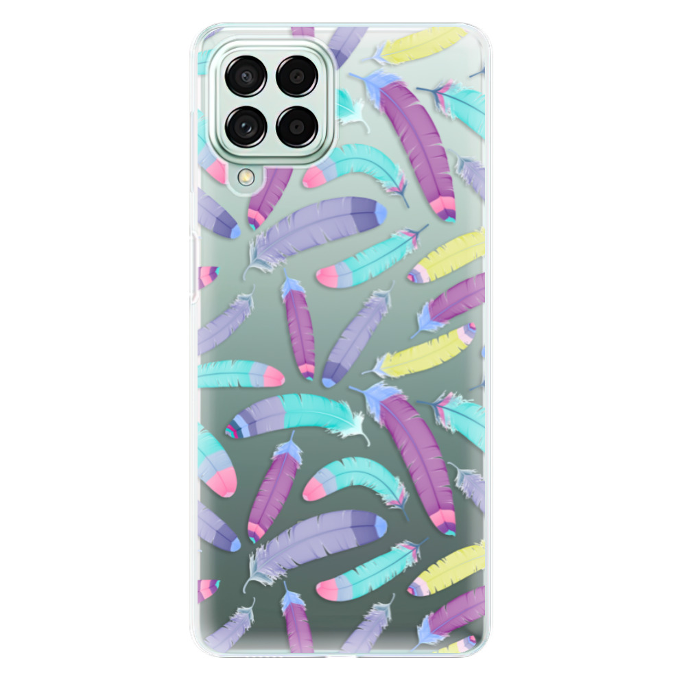 Odolné silikonové pouzdro iSaprio - Feather Pattern 01 - Samsung Galaxy M53 5G