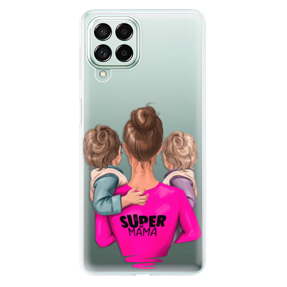 Odolné silikonové pouzdro iSaprio - Super Mama - Two Boys - Samsung Galaxy M53 5G