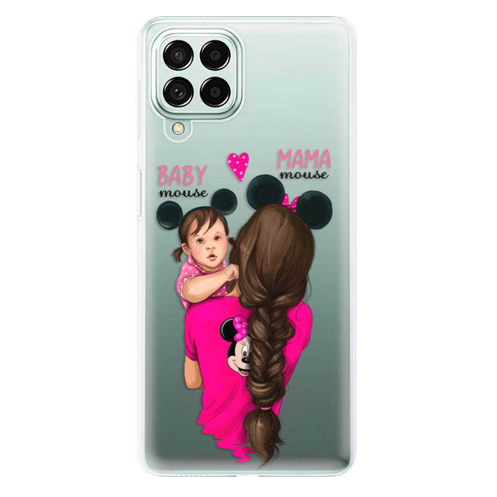 Silikonové odolné pouzdro iSaprio - Mama Mouse Brunette and Girl na mobil Samsung Galaxy M53 5G (Silikonový odolný kryt, obal, pouzdro iSaprio - Mama Mouse Brunette and Girl na mobilní telefon Samsung Galaxy M53 5G)